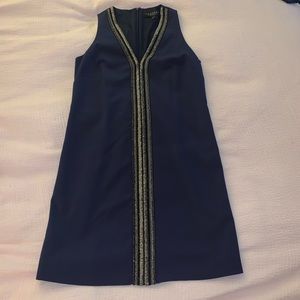 NWT LAUNDRY Shelli Segal sequined navy holiday dress size 6